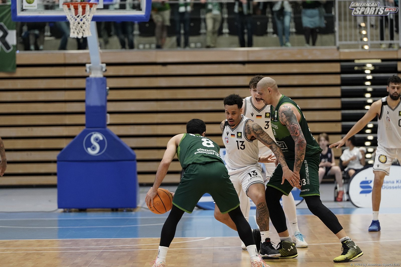 ProA: ART Giants Düsseldorf vs.  Römerstrom Gladiators Trier 73:74 13.04.2024