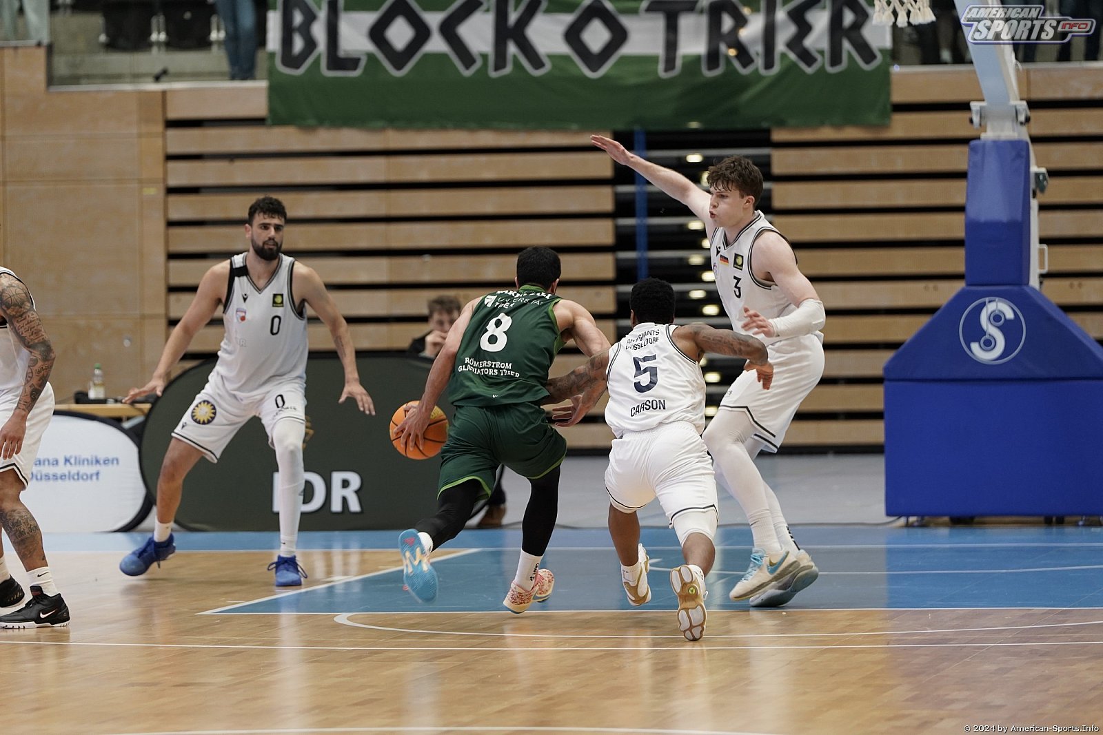 ProA: ART Giants Düsseldorf vs.  Römerstrom Gladiators Trier 73:74 13.04.2024