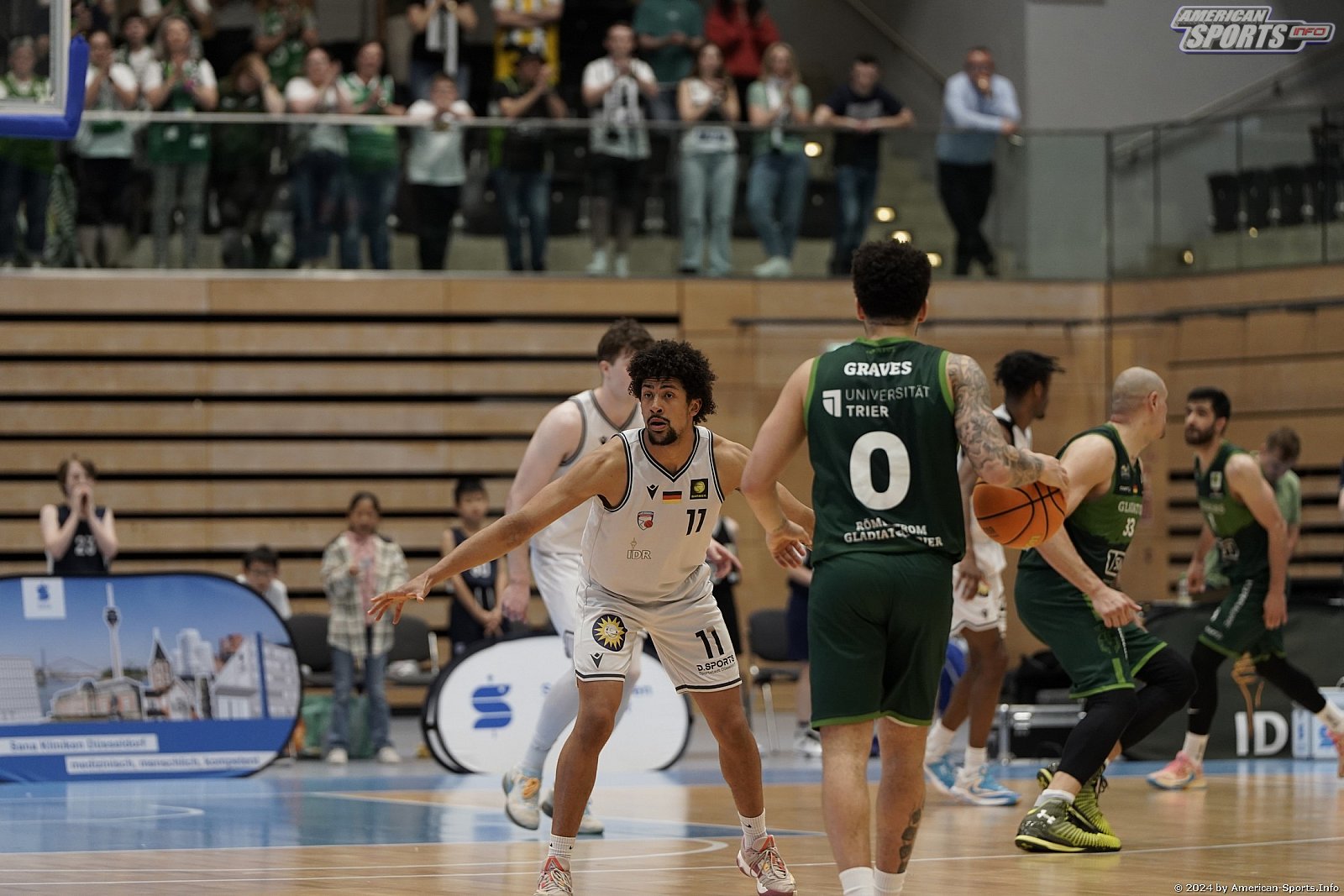 ProA: ART Giants Düsseldorf vs.  Römerstrom Gladiators Trier 73:74 13.04.2024