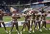 ELF: Die Pyromaniacs Cheerleader beim Spiel Rhein Fire vs Hamburg SeaDevils am 15.06.2025
