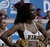 ELF: Die Pyromaniacs Cheerleader beim Spiel Rhein Fire vs Hamburg SeaDevils am 15.06.2025