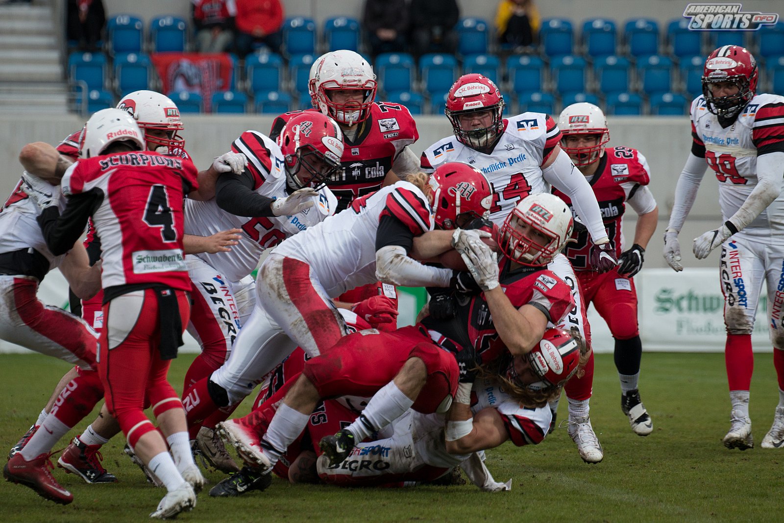 GFL Süd: Stuttgart Scorpions vs Marburg Mercenaries 30:21 04.05.2019