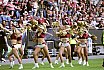 Die Cheerleader beim Spiel Rhein Fire vs Cologne Centurions am 23.07.2023