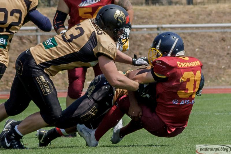 Bericht zum Spiel der Rüsselsheim Crusaders gegen die Gießen Golden Dragons 2 vom 14.07.2018